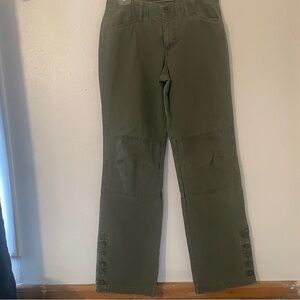 Columbia Vertex Olive Hiking Outdoor Pants Button Hem Women’s 6 Long